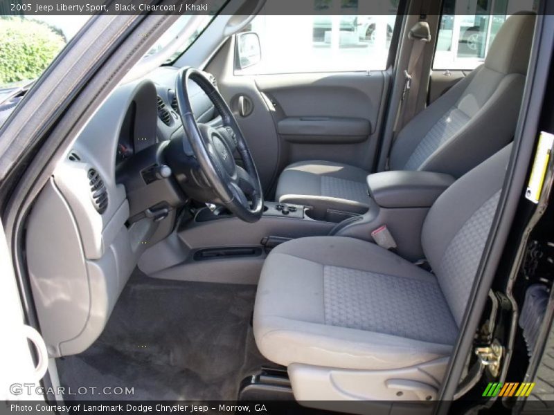 Black Clearcoat / Khaki 2005 Jeep Liberty Sport