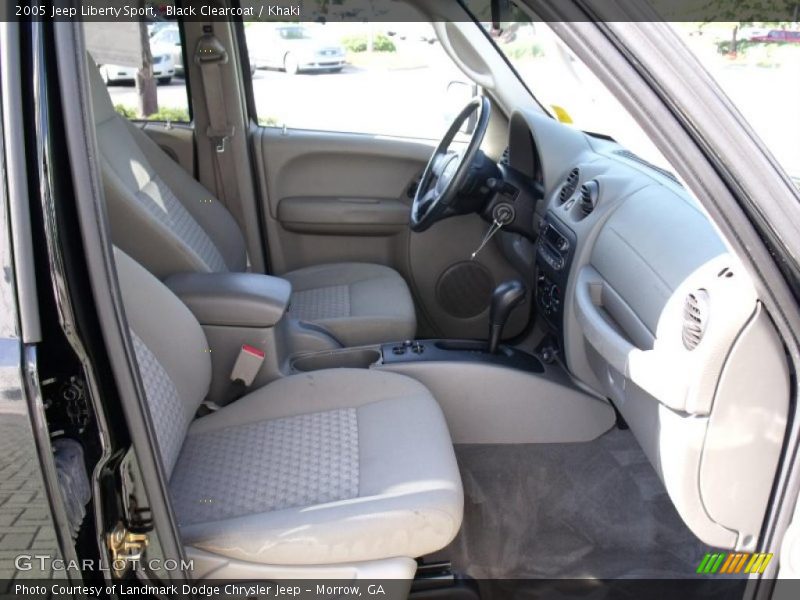 Black Clearcoat / Khaki 2005 Jeep Liberty Sport