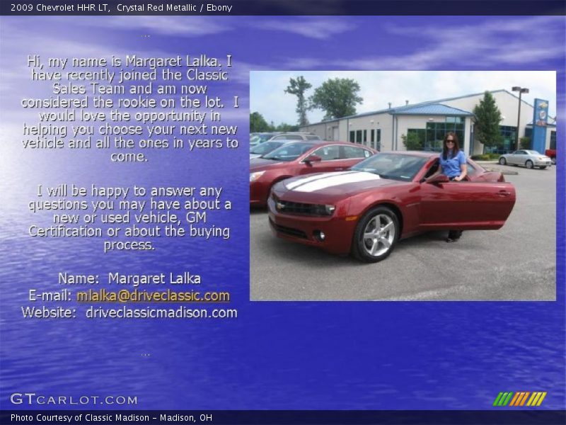 Crystal Red Metallic / Ebony 2009 Chevrolet HHR LT