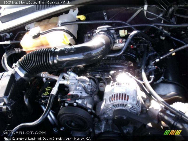 Black Clearcoat / Khaki 2005 Jeep Liberty Sport