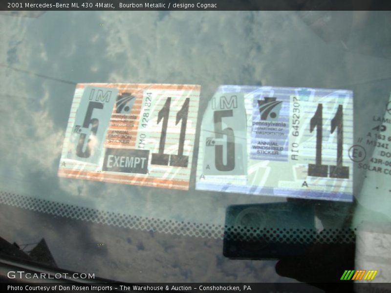 Bourbon Metallic / designo Cognac 2001 Mercedes-Benz ML 430 4Matic