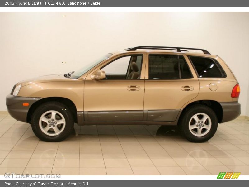 Sandstone / Beige 2003 Hyundai Santa Fe GLS 4WD