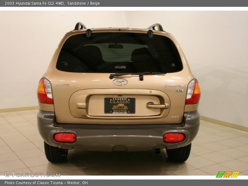 Sandstone / Beige 2003 Hyundai Santa Fe GLS 4WD