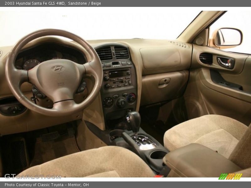 Sandstone / Beige 2003 Hyundai Santa Fe GLS 4WD
