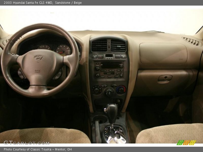 Sandstone / Beige 2003 Hyundai Santa Fe GLS 4WD