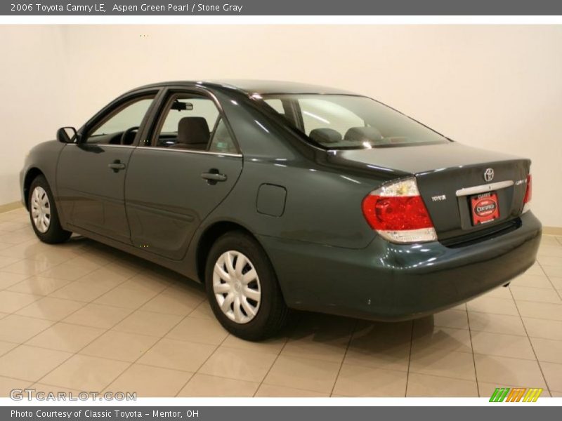 Aspen Green Pearl / Stone Gray 2006 Toyota Camry LE