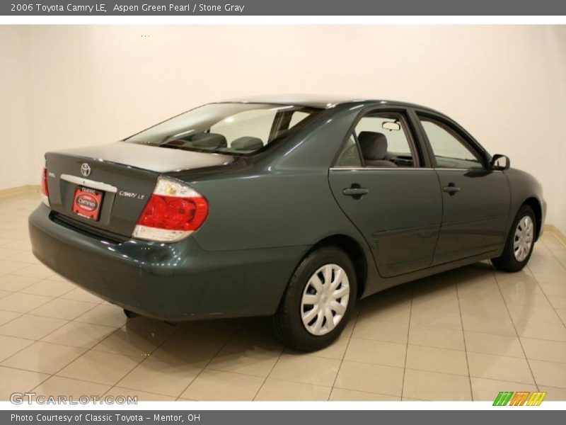 Aspen Green Pearl / Stone Gray 2006 Toyota Camry LE