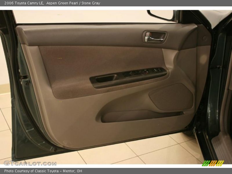Aspen Green Pearl / Stone Gray 2006 Toyota Camry LE