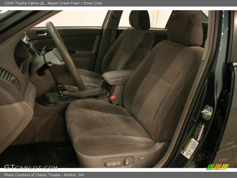 Aspen Green Pearl / Stone Gray 2006 Toyota Camry LE