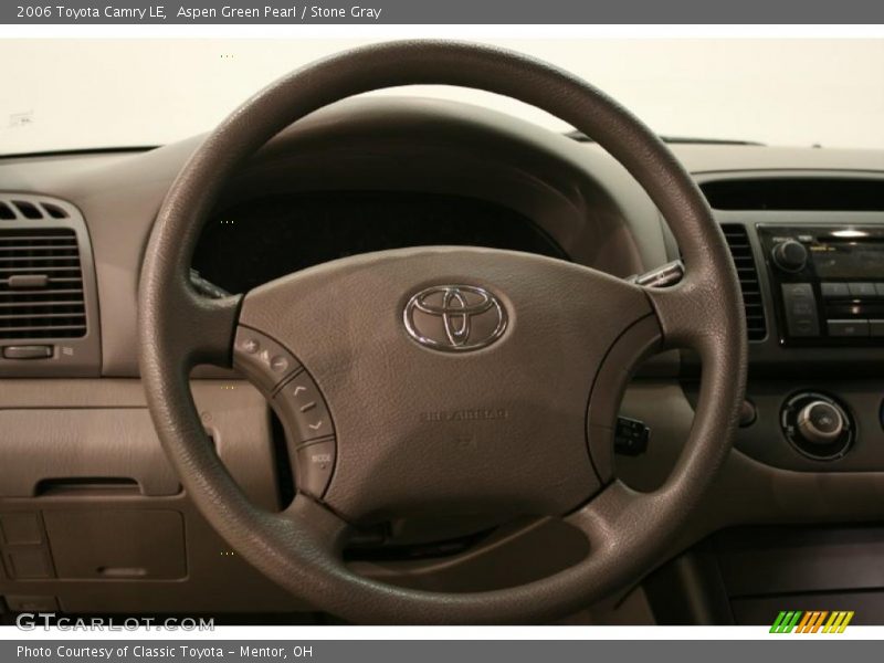 Aspen Green Pearl / Stone Gray 2006 Toyota Camry LE