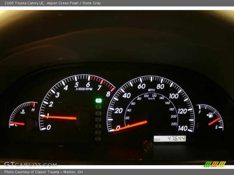 Aspen Green Pearl / Stone Gray 2006 Toyota Camry LE