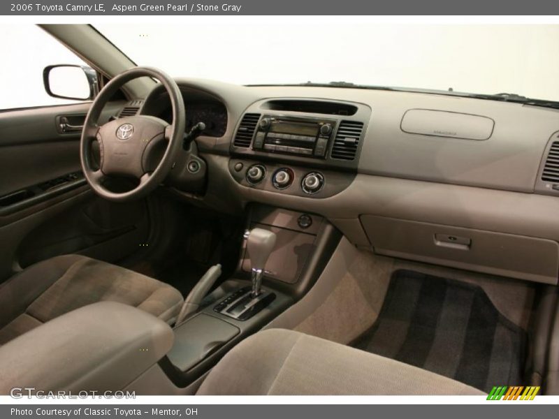 Aspen Green Pearl / Stone Gray 2006 Toyota Camry LE