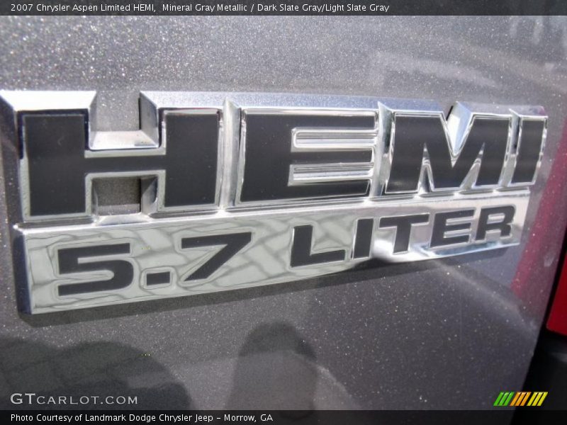 Mineral Gray Metallic / Dark Slate Gray/Light Slate Gray 2007 Chrysler Aspen Limited HEMI