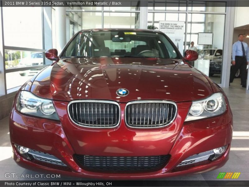 Vermillion Red Metallic / Black 2011 BMW 3 Series 335d Sedan