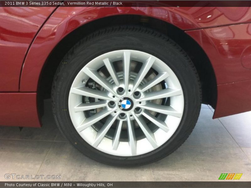 Vermillion Red Metallic / Black 2011 BMW 3 Series 335d Sedan