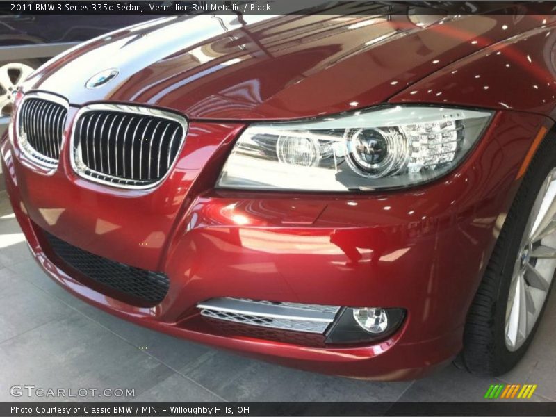 Vermillion Red Metallic / Black 2011 BMW 3 Series 335d Sedan