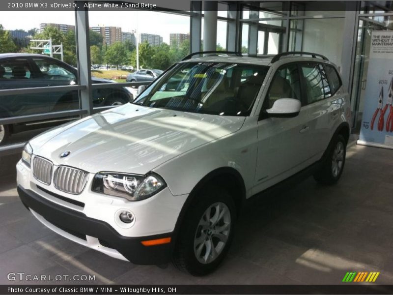 Alpine White / Sand Beige 2010 BMW X3 xDrive30i