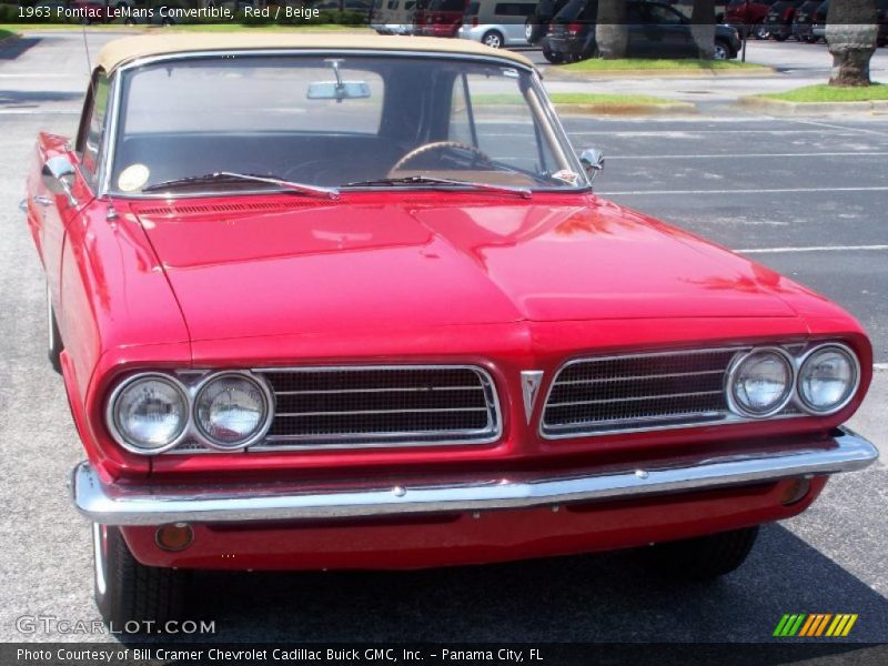 Red / Beige 1963 Pontiac LeMans Convertible