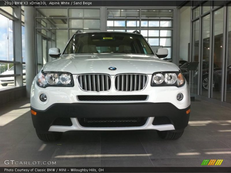 Alpine White / Sand Beige 2010 BMW X3 xDrive30i