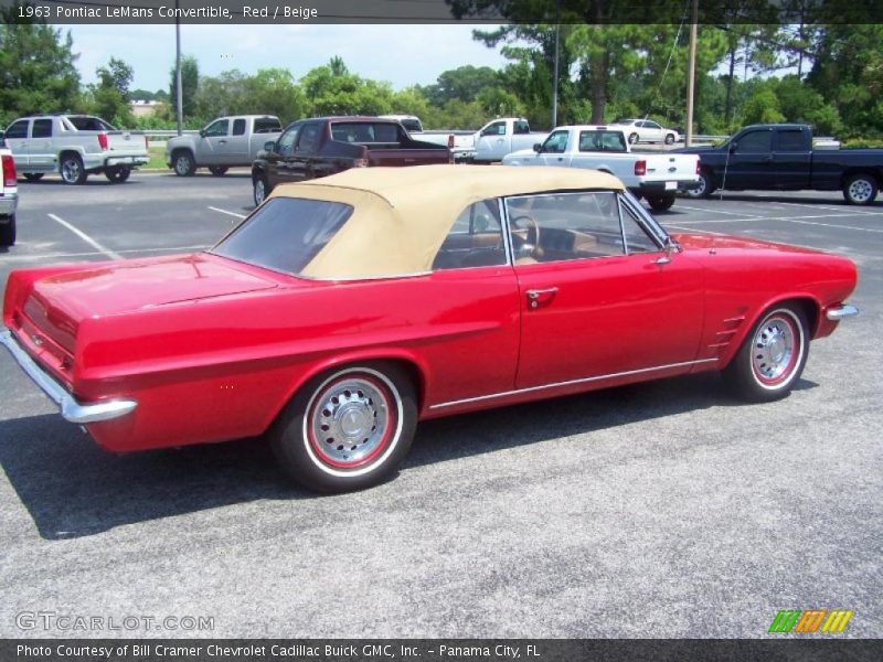 Red / Beige 1963 Pontiac LeMans Convertible