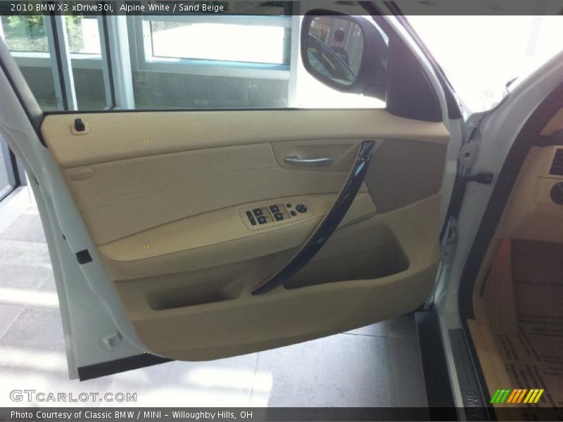 Alpine White / Sand Beige 2010 BMW X3 xDrive30i