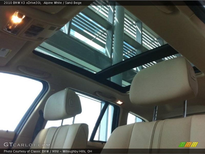 Alpine White / Sand Beige 2010 BMW X3 xDrive30i