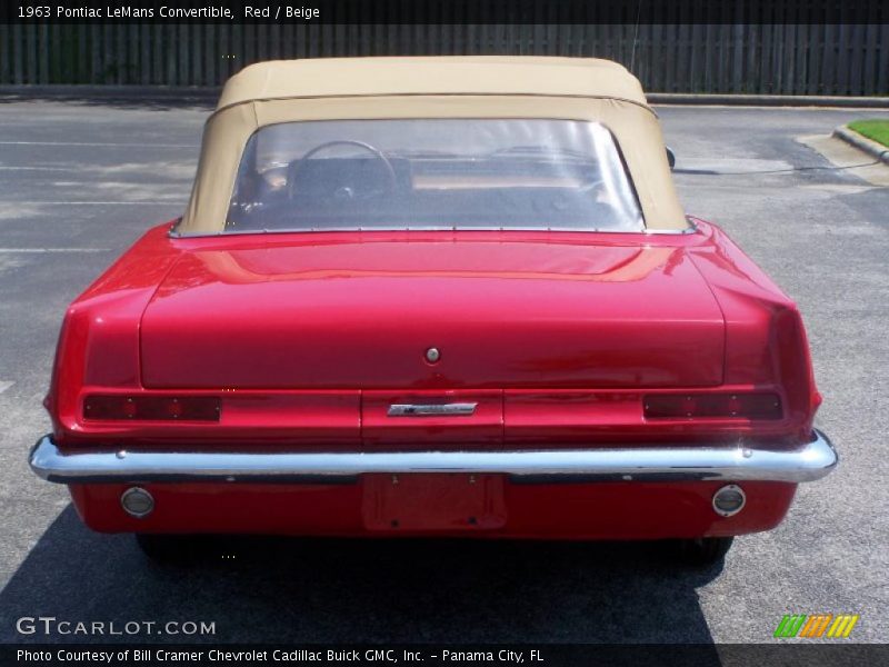 Red / Beige 1963 Pontiac LeMans Convertible