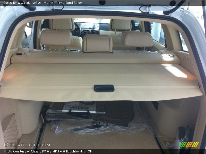 Alpine White / Sand Beige 2010 BMW X3 xDrive30i