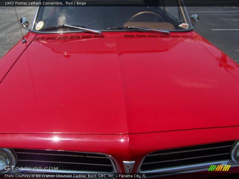 Red / Beige 1963 Pontiac LeMans Convertible