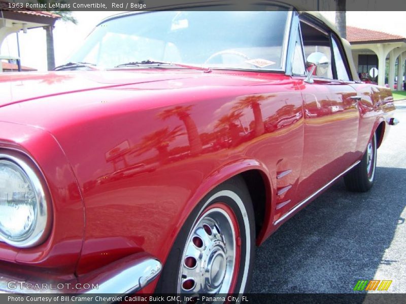 Red / Beige 1963 Pontiac LeMans Convertible