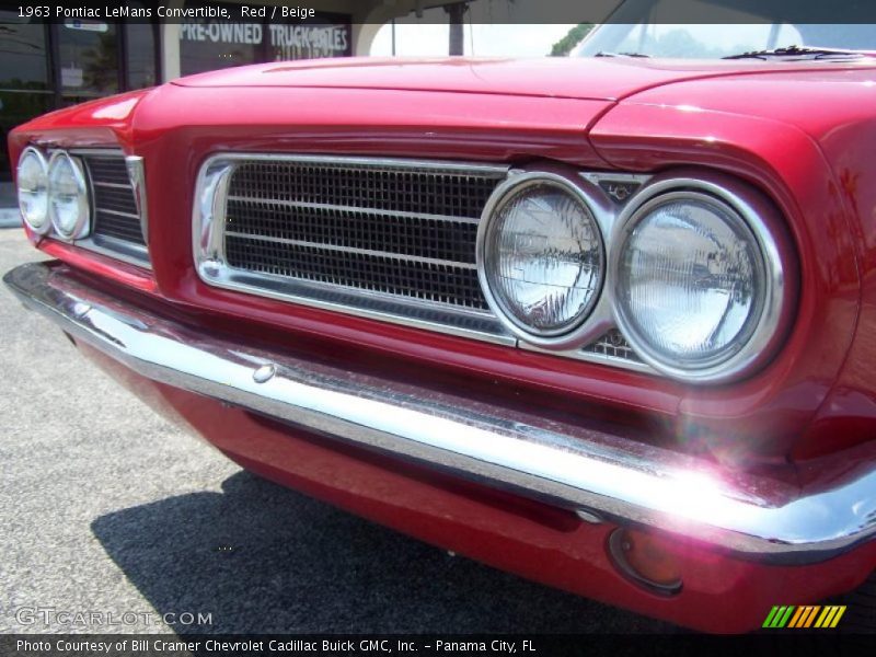 Red / Beige 1963 Pontiac LeMans Convertible