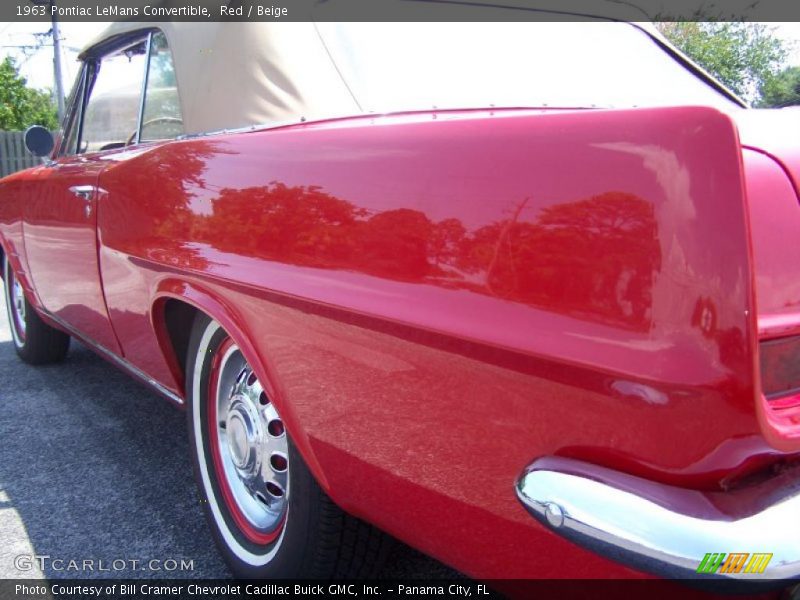 Red / Beige 1963 Pontiac LeMans Convertible