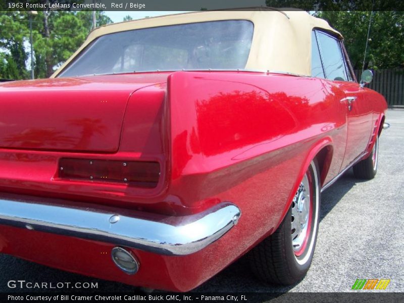 Red / Beige 1963 Pontiac LeMans Convertible