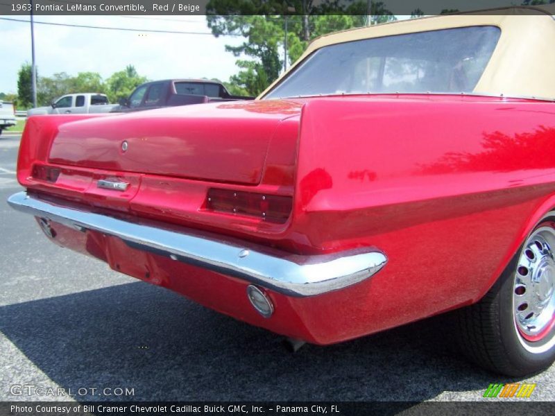 Red / Beige 1963 Pontiac LeMans Convertible