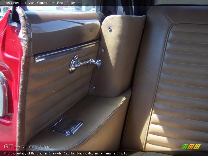 Red / Beige 1963 Pontiac LeMans Convertible