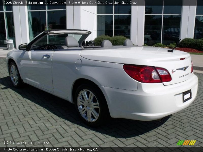 Stone White / Dark Slate Gray/Light Slate Gray 2008 Chrysler Sebring Limited Convertible