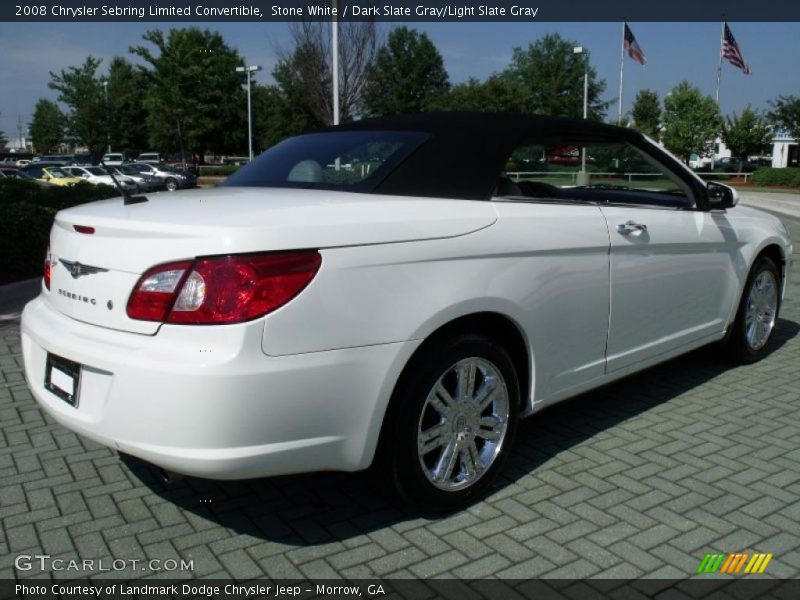 Stone White / Dark Slate Gray/Light Slate Gray 2008 Chrysler Sebring Limited Convertible