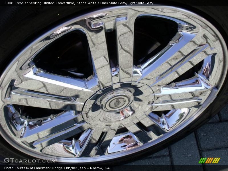 Stone White / Dark Slate Gray/Light Slate Gray 2008 Chrysler Sebring Limited Convertible