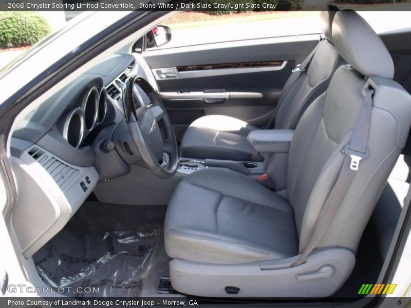 Stone White / Dark Slate Gray/Light Slate Gray 2008 Chrysler Sebring Limited Convertible