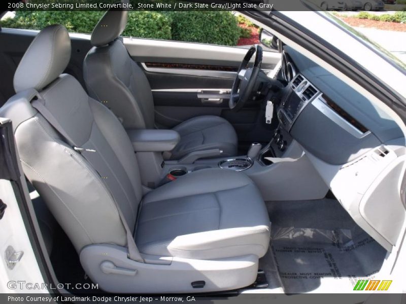 Stone White / Dark Slate Gray/Light Slate Gray 2008 Chrysler Sebring Limited Convertible