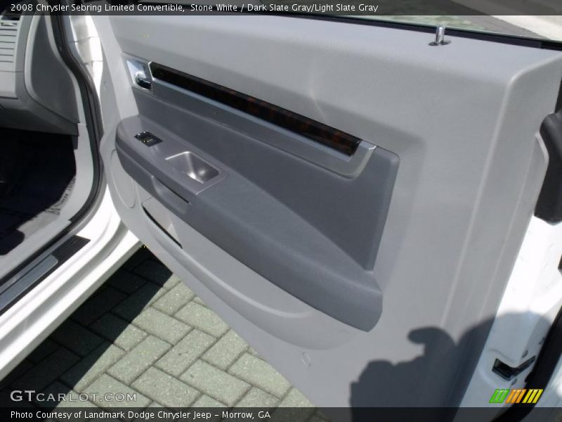 Stone White / Dark Slate Gray/Light Slate Gray 2008 Chrysler Sebring Limited Convertible