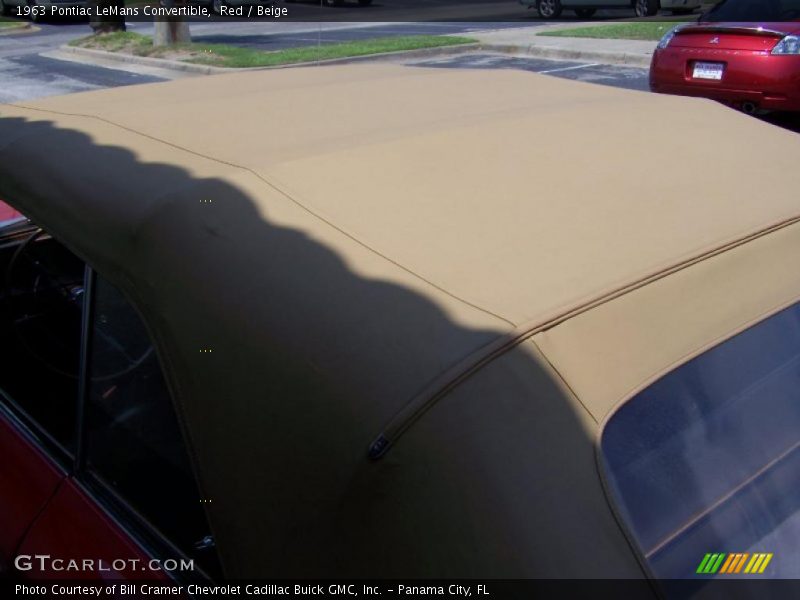 Red / Beige 1963 Pontiac LeMans Convertible