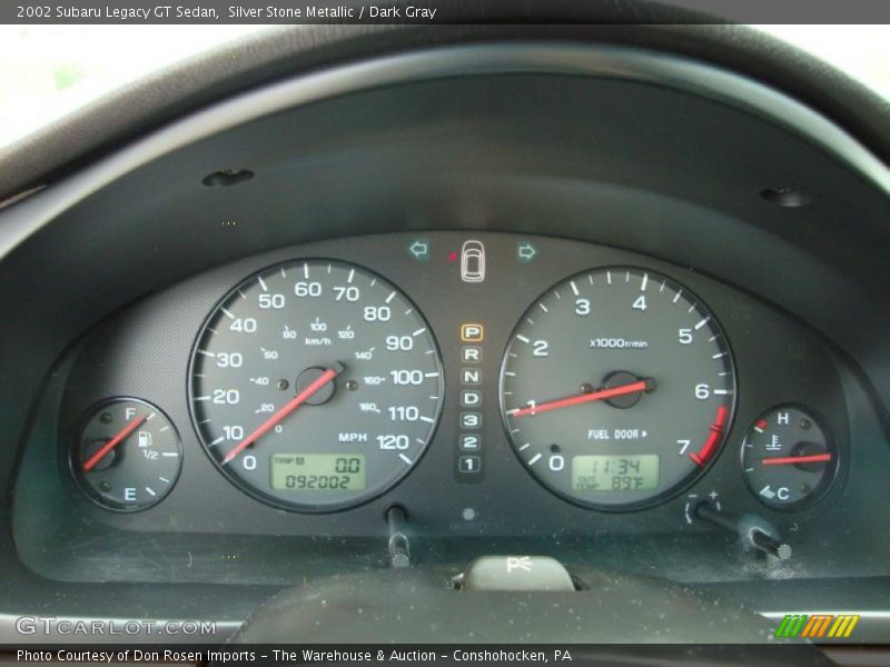 Silver Stone Metallic / Dark Gray 2002 Subaru Legacy GT Sedan
