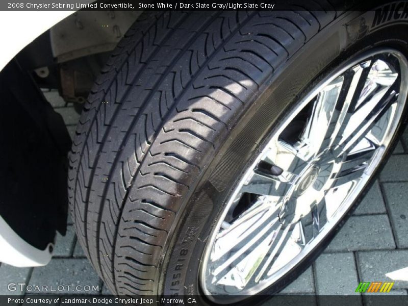 Stone White / Dark Slate Gray/Light Slate Gray 2008 Chrysler Sebring Limited Convertible