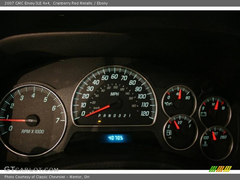 Cranberry Red Metallic / Ebony 2007 GMC Envoy SLE 4x4