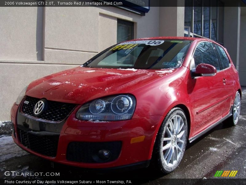 Tornado Red / Interlagos Plaid Cloth 2006 Volkswagen GTI 2.0T