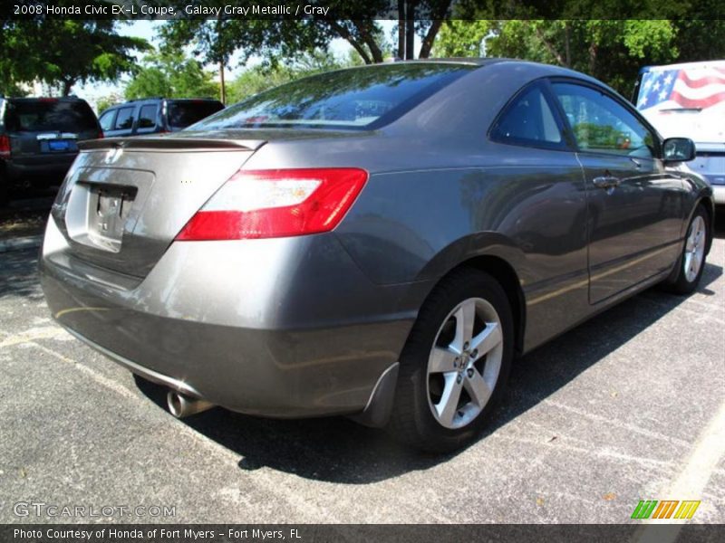 Galaxy Gray Metallic / Gray 2008 Honda Civic EX-L Coupe