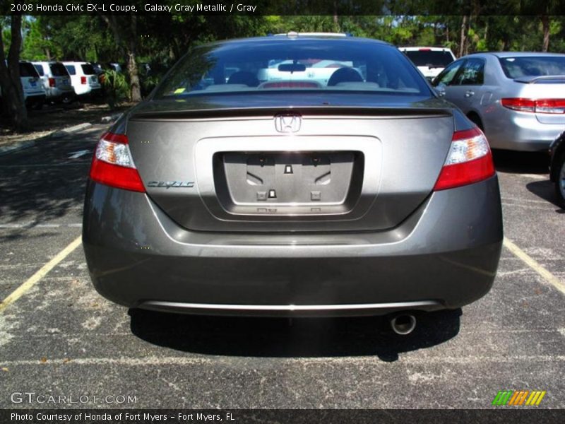 Galaxy Gray Metallic / Gray 2008 Honda Civic EX-L Coupe