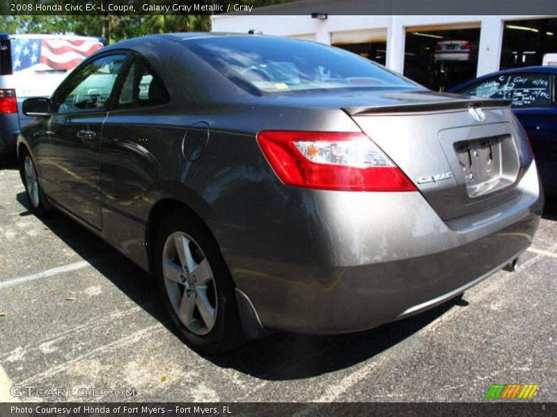 Galaxy Gray Metallic / Gray 2008 Honda Civic EX-L Coupe
