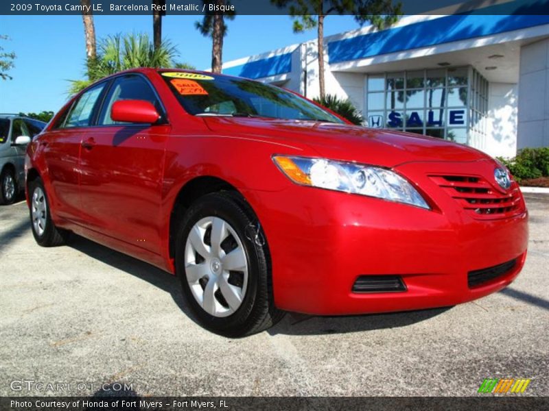 Barcelona Red Metallic / Bisque 2009 Toyota Camry LE